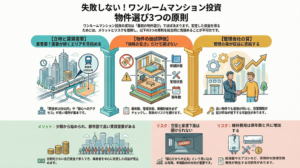 失敗しない！ワンルームマンション投資物件選び3つの原則